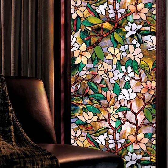 Imaginea din Folie decorativă pentru ferestre  -  mozaic floral