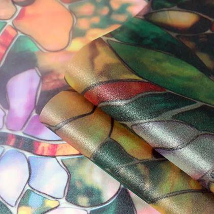 Imaginea din Folie decorativă pentru ferestre  -  mozaic floral