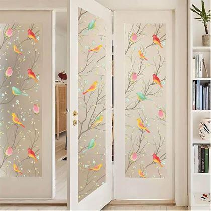 Imaginea din Folie decorativă pentru ferestre  -  păsărele