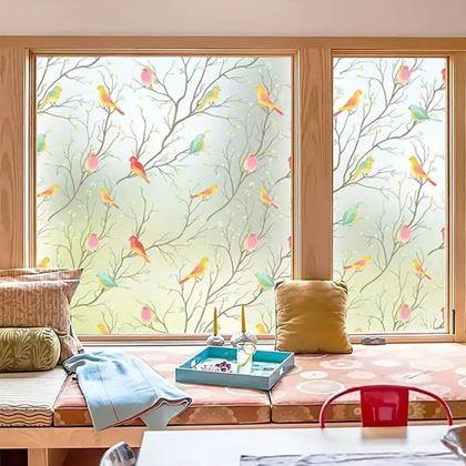 Imaginea din Folie decorativă pentru ferestre  -  păsărele