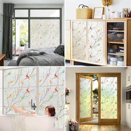 Imaginea din Folie decorativă pentru ferestre  -  păsărele