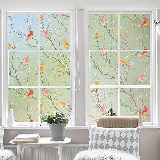 Imaginea din Folie decorativă pentru ferestre  -  păsărele