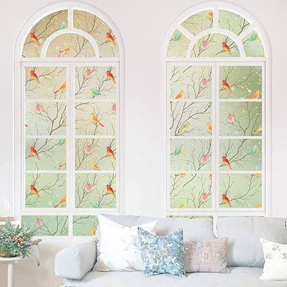 Imaginea din Folie decorativă pentru ferestre  -  păsărele