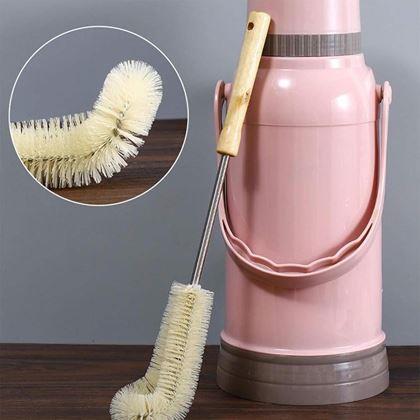 Imaginea din Perie de curățat pentru sticle cu mâner din lemn