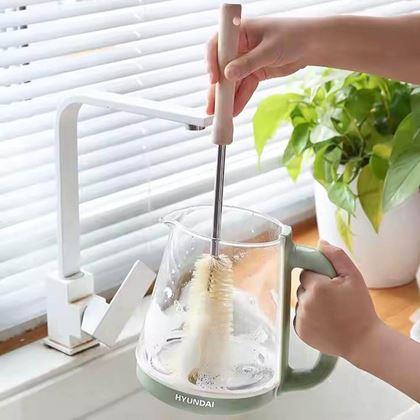 Imaginea din Perie de curățat pentru sticle cu mâner din lemn