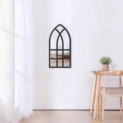 Imaginea din Oglindă de perete autoadezivă în formă de fereastră 44x22 cm