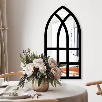Imaginea din Oglindă de perete autoadezivă în formă de fereastră 44x22 cm