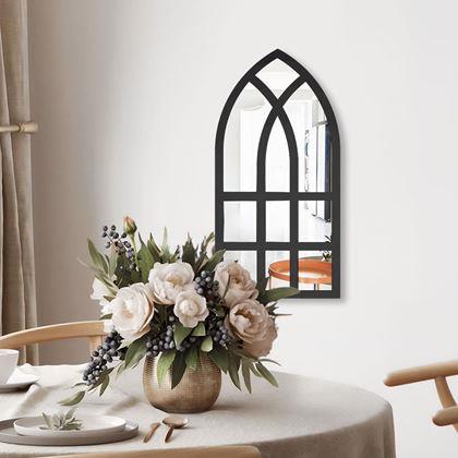 Imaginea din Oglindă de perete autoadezivă în formă de fereastră 44x22 cm