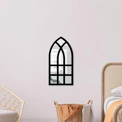 Imaginea din Oglindă de perete autoadezivă în formă de fereastră 44x22 cm