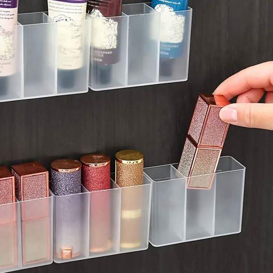Imaginea din Organizator autoadeziv cu 3 compartimente - transparent