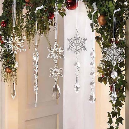 Imaginea Decorațiuni de Crăciun 5 buc - ornamente de gheață