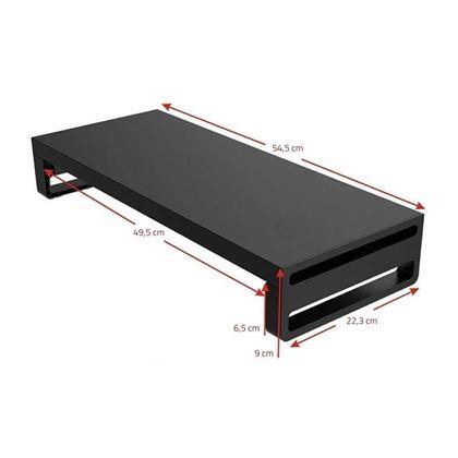 Imaginea din Suport metalic pentru monitor cu porturi USB și încărcare wireless.