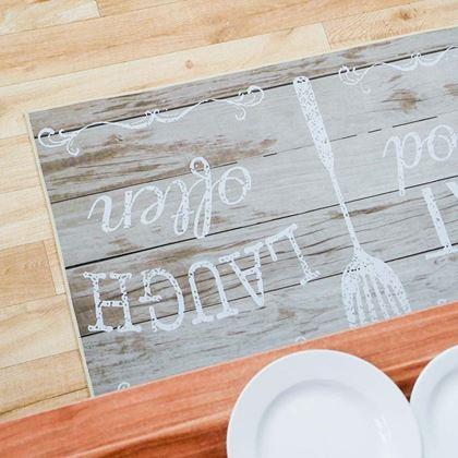 Imaginea din Covoraș antiderapant 90x60 cm - Eat Good, Laugh Often