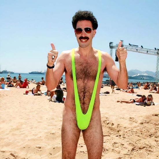Imaginea din Borat costum de baie mankini