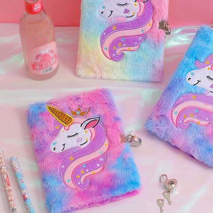 Imaginea din Jurnal de pluș cu lacăt - unicorn