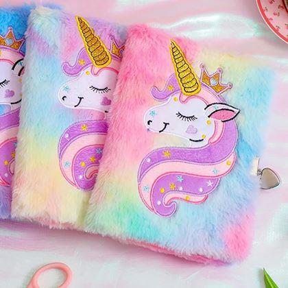 Imaginea din Jurnal de pluș cu lacăt - unicorn