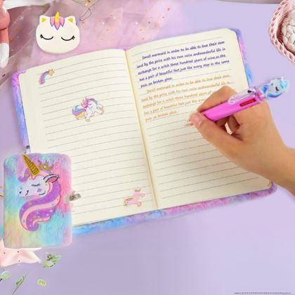 Imaginea din Jurnal de pluș cu lacăt - unicorn