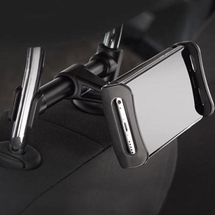Imaginea din Suport auto tetieră pentru smartphone/tabletă
