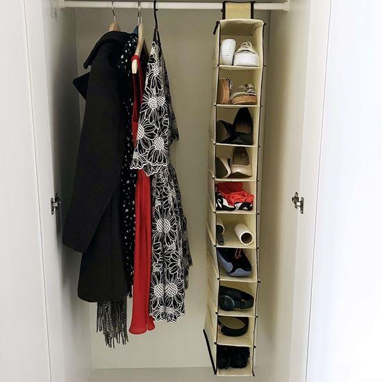 Imaginea din Organizator suspendat pentru dulap cu 10 compartimente