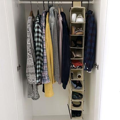 Imaginea din Organizator suspendat pentru dulap cu 10 compartimente