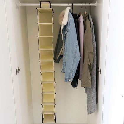Imaginea din Organizator suspendat pentru dulap cu 10 compartimente