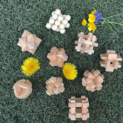 Imaginea din Set 9 piese puzzle din lemn
