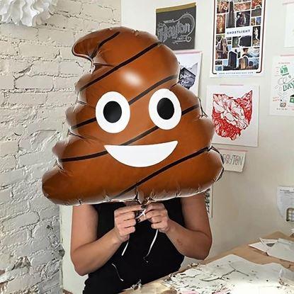 Imaginea Balon din folie - căcuț 43 cm