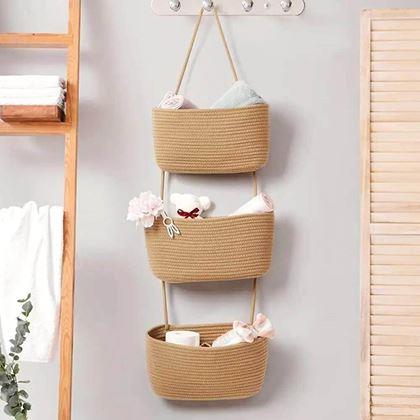 Imaginea din Organizator suspendat cu 3 buzunare - maro