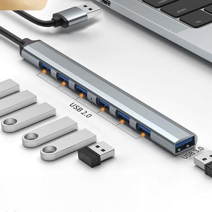 Imaginea Adaptor Multiport USB 7 în 1