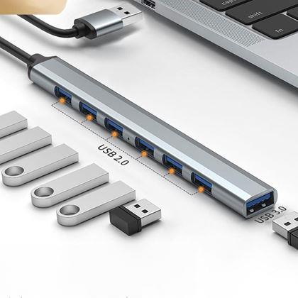 Imaginea din Adaptor Multiport USB 7 în 1