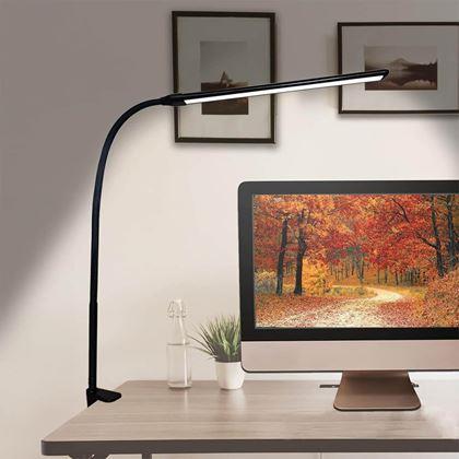 Imaginea din Lampă de birou LED flexibilă și reglabilă cu clips