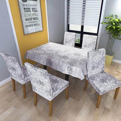 Imaginea din Huse pentru scaune cu motive de Crăciun  -  fulgi