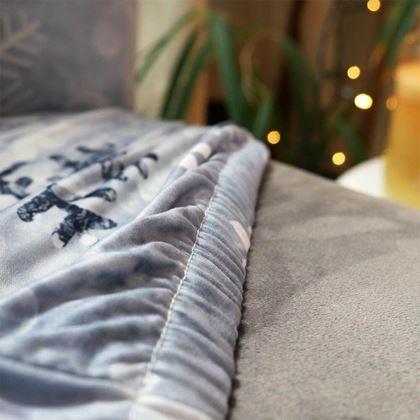 Imaginea din Huse pentru scaune cu motive de Crăciun  -  fulgi