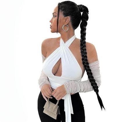 Imaginea din Extensie de păr coadă 85 cm -  negru