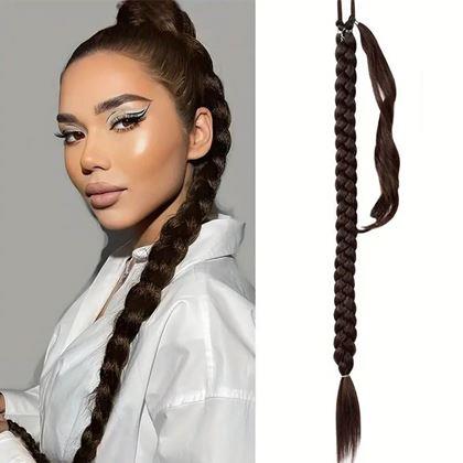 Imaginea din Extensie de păr coadă 85 cm -  maro