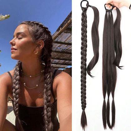 Imaginea din Extensie de păr coadă 85 cm -  maro