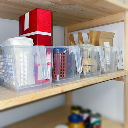 Imaginea din Organizator alimentar cu maner si roti