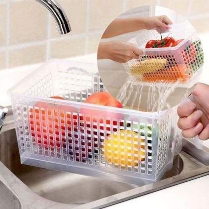Imaginea din Organizator alimentar cu maner si roti