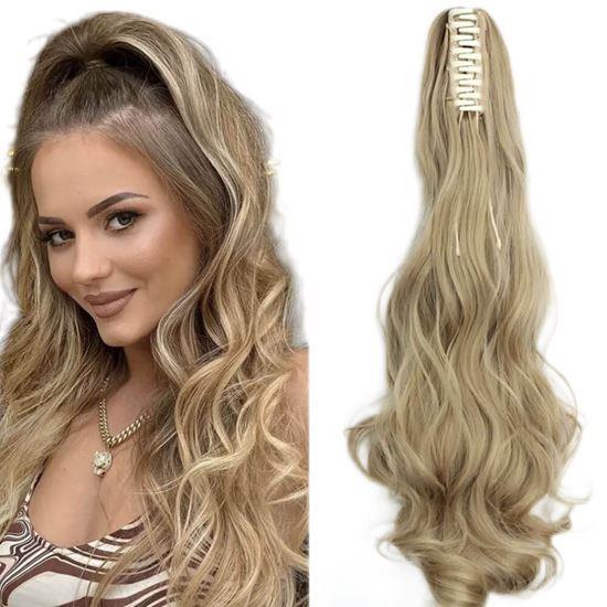 Imaginea din Păr fals coadă ondulată 60 cm -  cafeniu