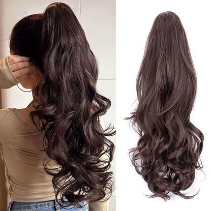 Imaginea Păr fals coadă ondulată 60 cm