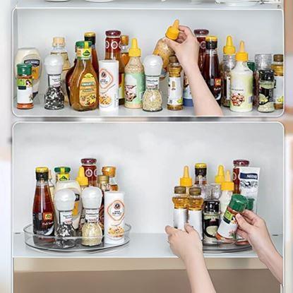 Imaginea Organizator rotativ transparent 360°