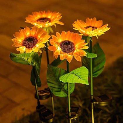 Imaginea din Lampă solară decorativă - floarea-soarelui
