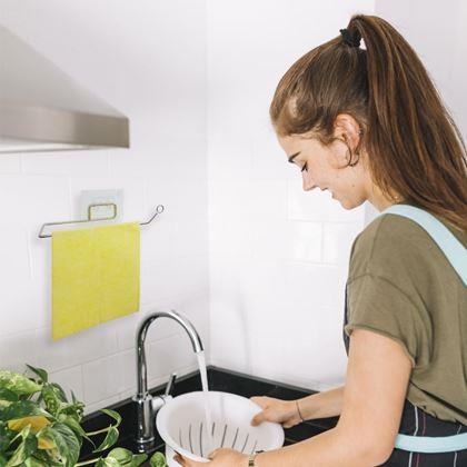 Imaginea din Suport adeziv din oțel inoxidabil pentru prosoape de hârtie