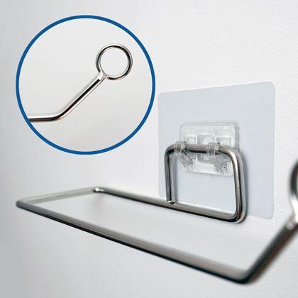 Imaginea din Suport adeziv din oțel inoxidabil pentru prosoape de hârtie