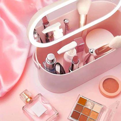 Imaginea din Trousse de maquillage avec miroir LED