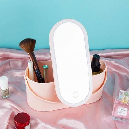 Imaginea din Trousse de maquillage avec miroir LED