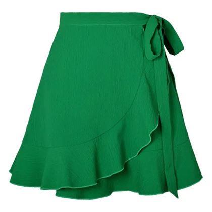 Imaginea din Fustă scurtă înfășurabilă  -  verde
