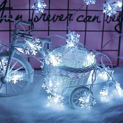 Imaginea din Lanț de lumini fulgi de zăpad  -  lumină rece