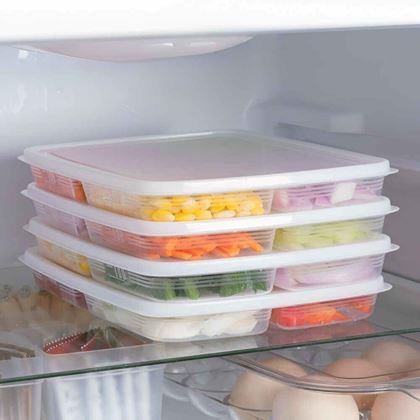 Imaginea din Cutiă compartimentată pentru alimente cu 4 compartimente + capac