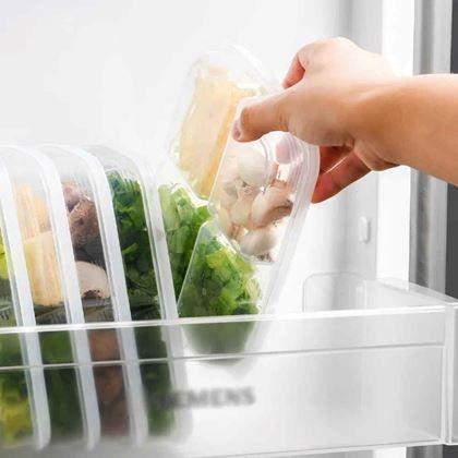 Imaginea din Cutiă compartimentată pentru alimente cu 4 compartimente + capac